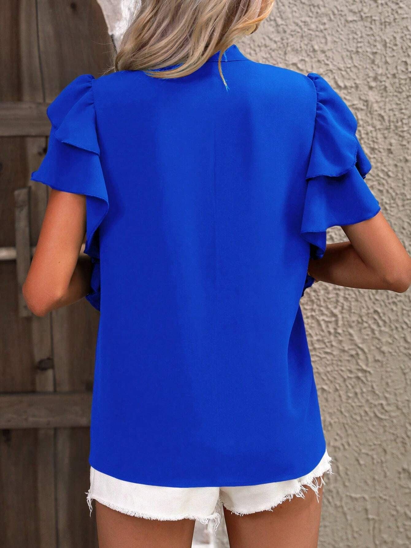 Zendee™ - Stylish Ruffle Blouse