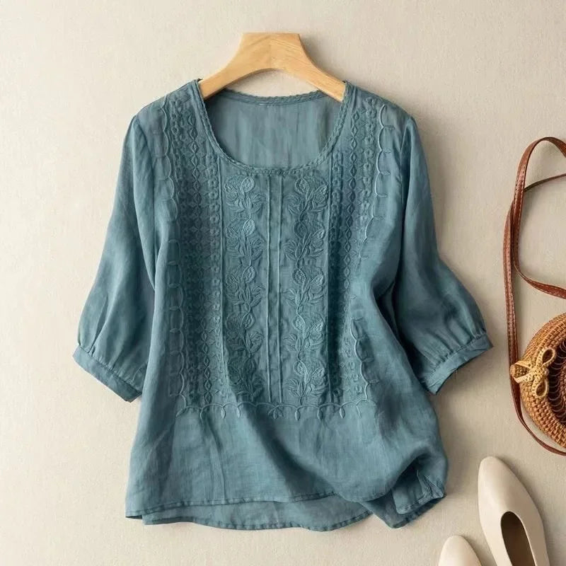 Kristen™ - Elegant Relaxed Blouse