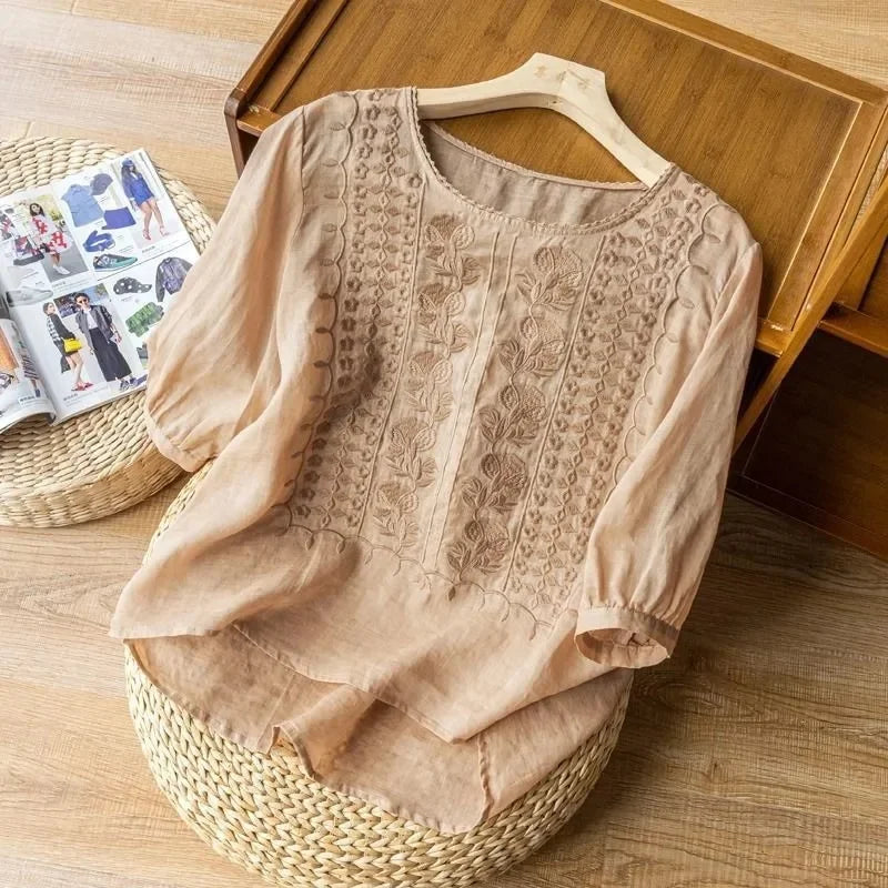 Kristen™ - Elegant Relaxed Blouse