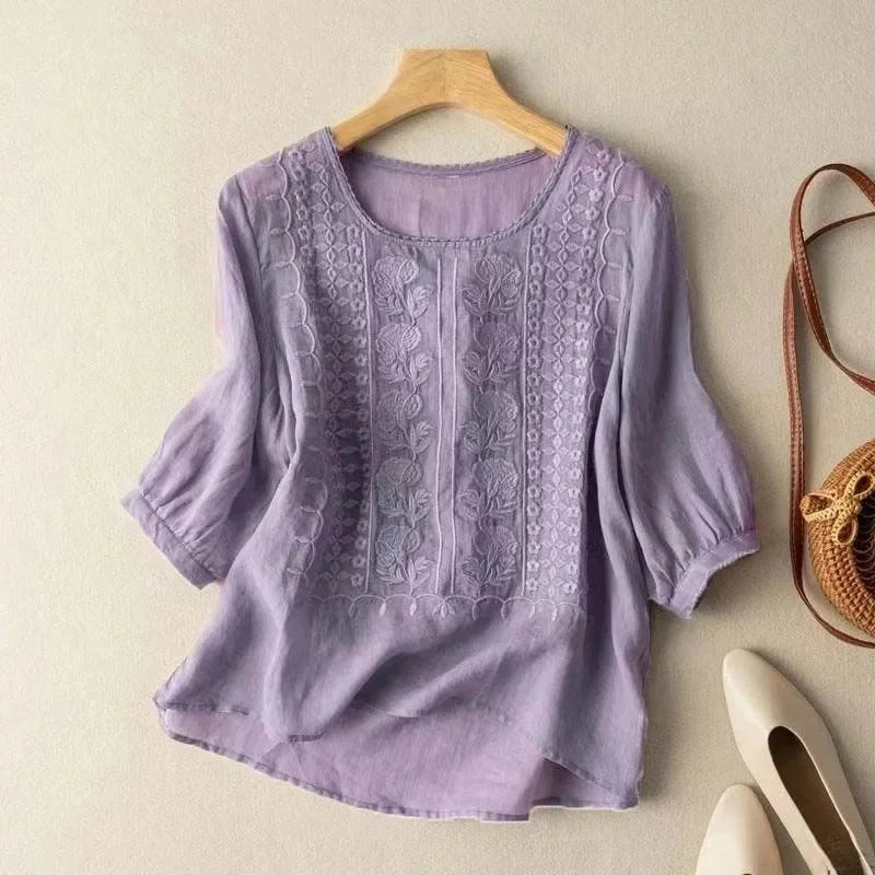 Kristen™ - Elegant Relaxed Blouse