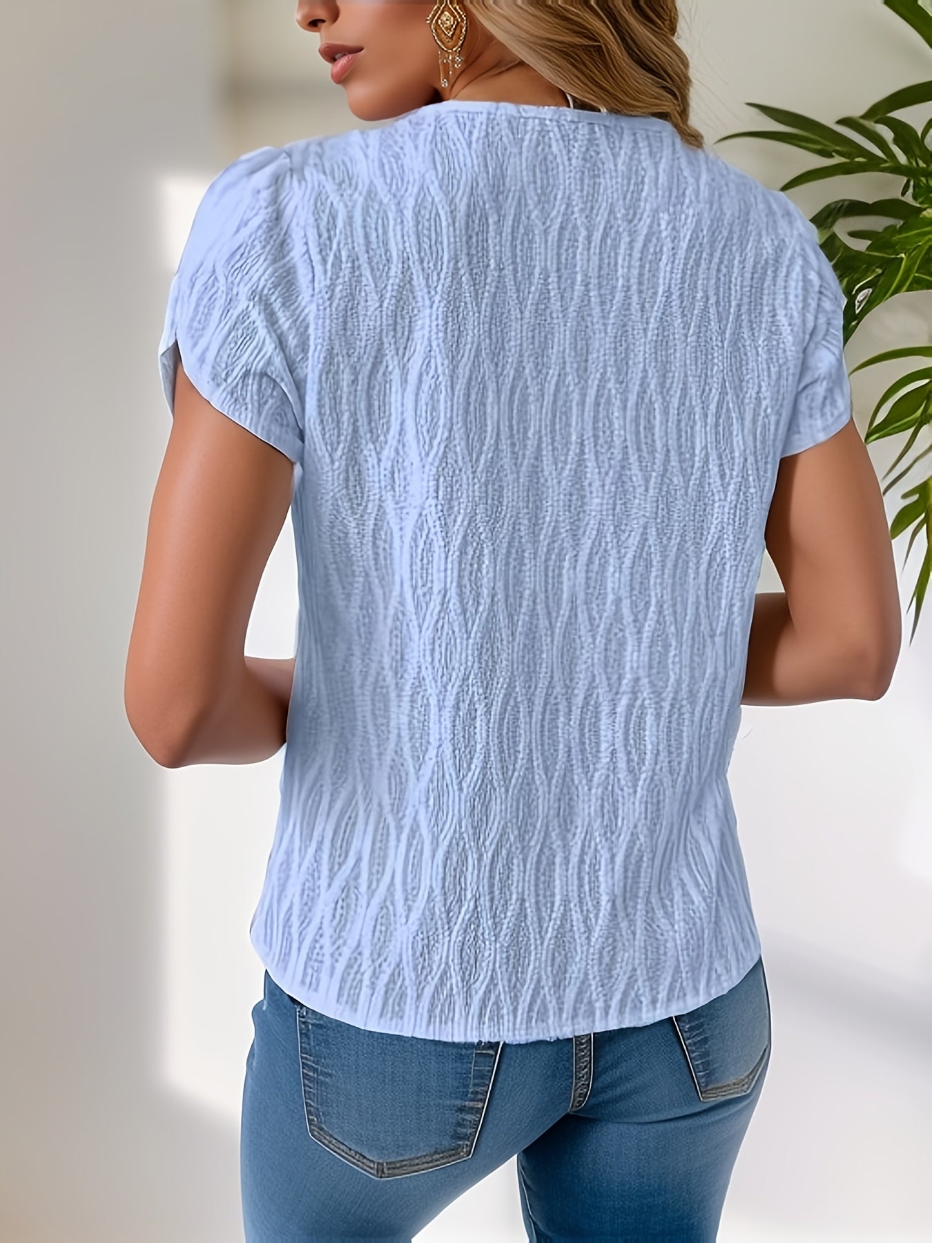 Zelinia™ - Elegant Textured Blouse